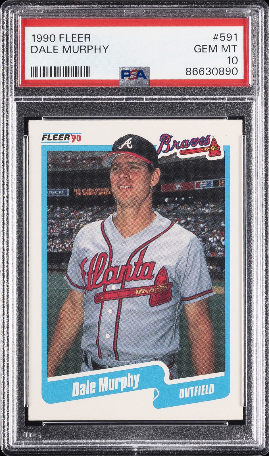 1990 Fleer #591 Dale Murphy PSA 10