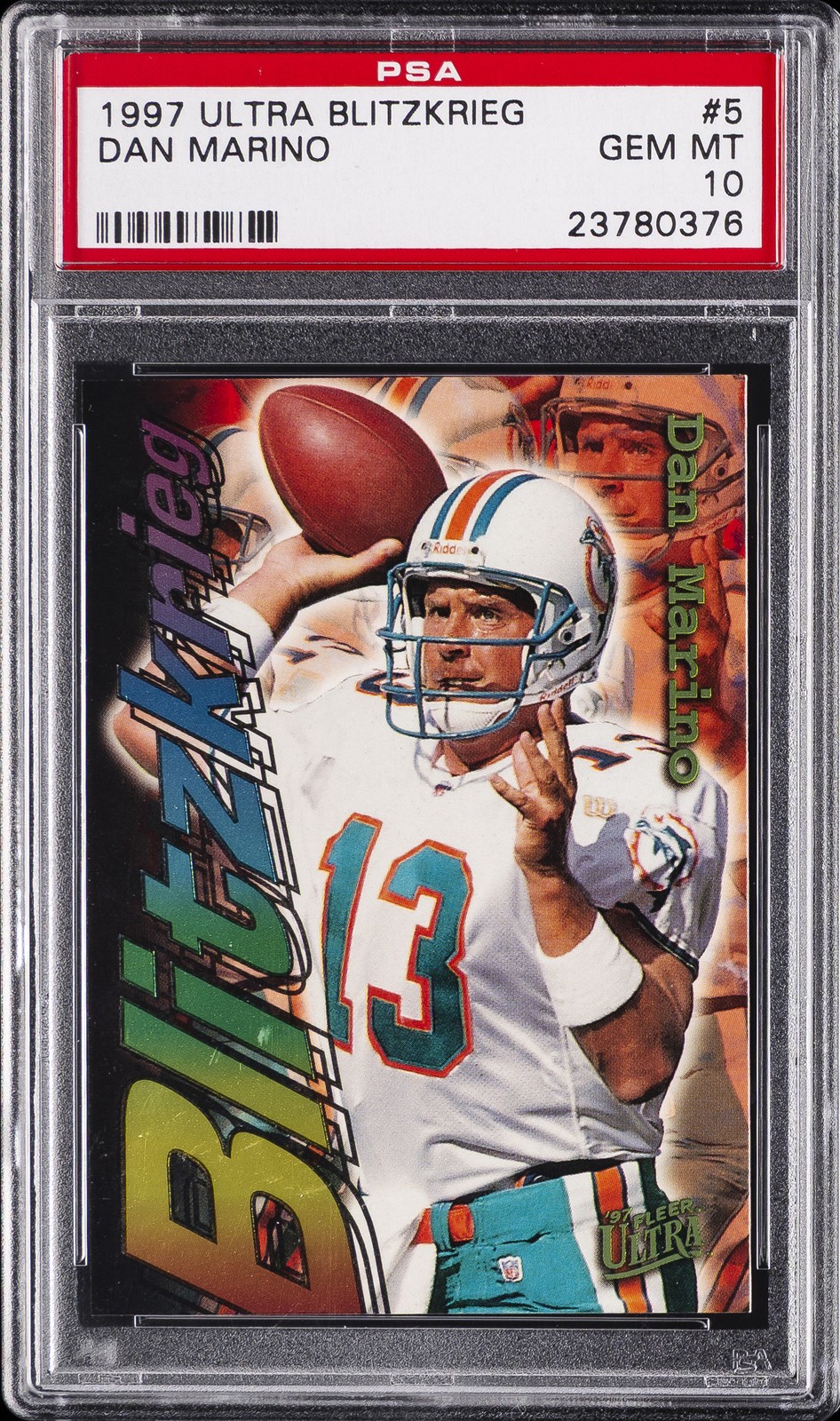 1997 Ultra Blitzkrieg #5 Dan Marino PSA 10