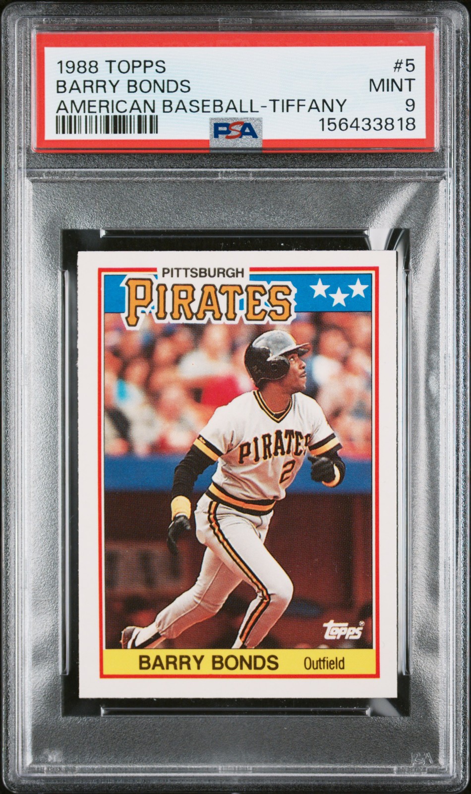1988 Topps American Baseball Tiffany #5 Barry Bonds PSA 9