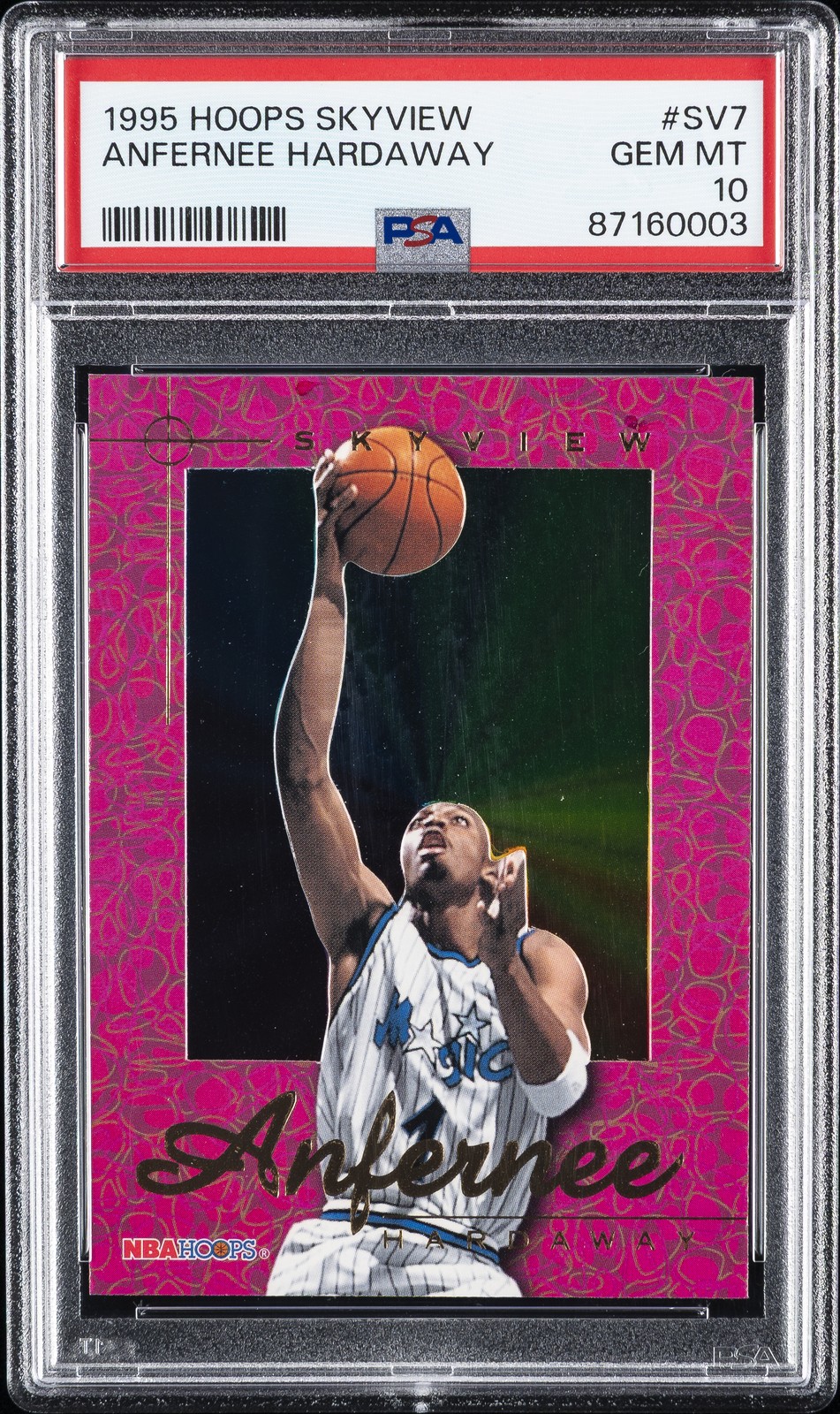 1995 Hoops Skyview #SV7 Anfernee Hardaway PSA 10