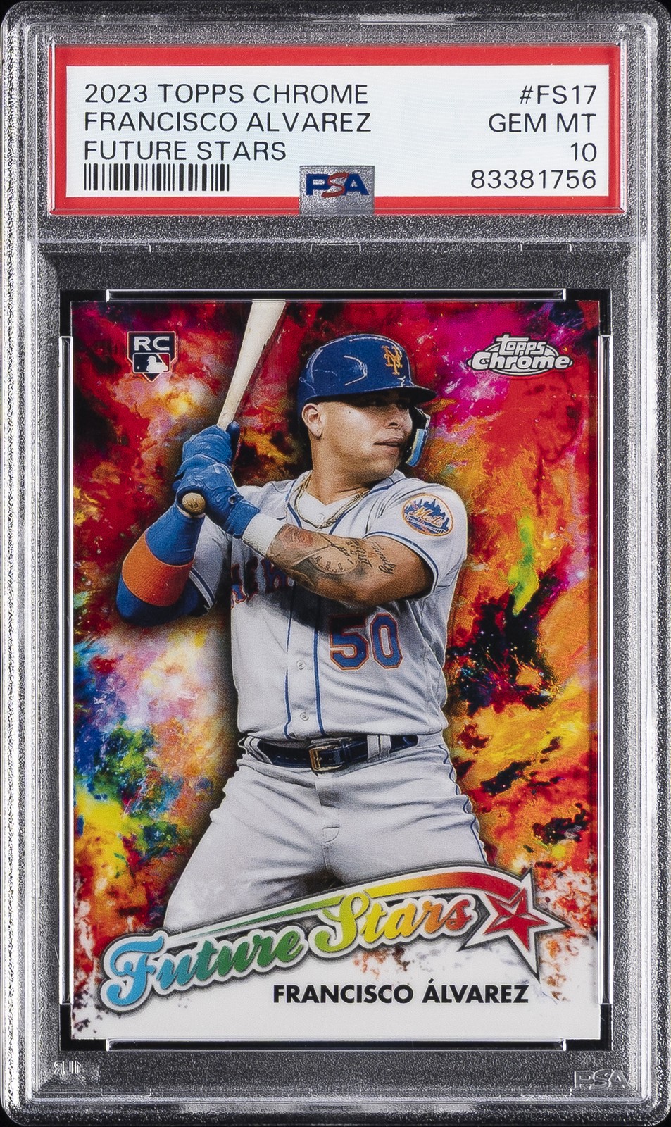 2023 Topps Chrome Future Stars #FS17 Francisco Alvarez PSA 10